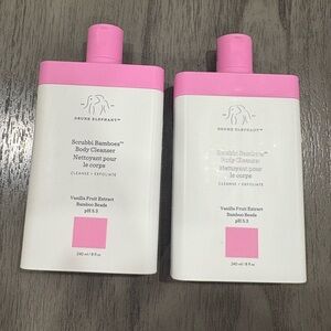 * New bundle of 2- Drunk Elephant Scrubbi Bamboes Body Cleanse /exfoliate ph 5.3